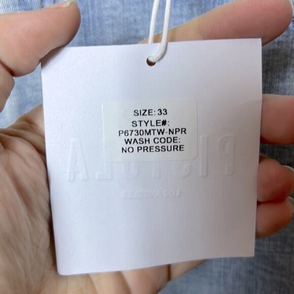 NWT Pistola Arielle skinny scissor cut hem jeans in No Pressure wash - Picture 12 of 12